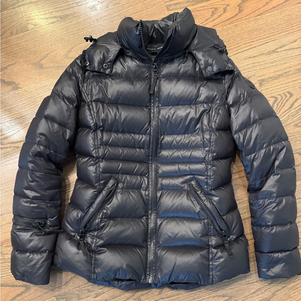 Andrew Marc Quilted Black Puffer Jacket